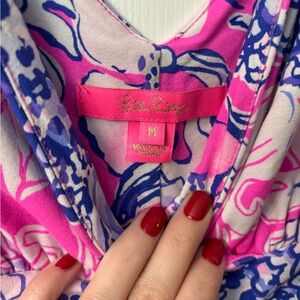 Lilly Pulitzer Pink and Purple Patterned Dress